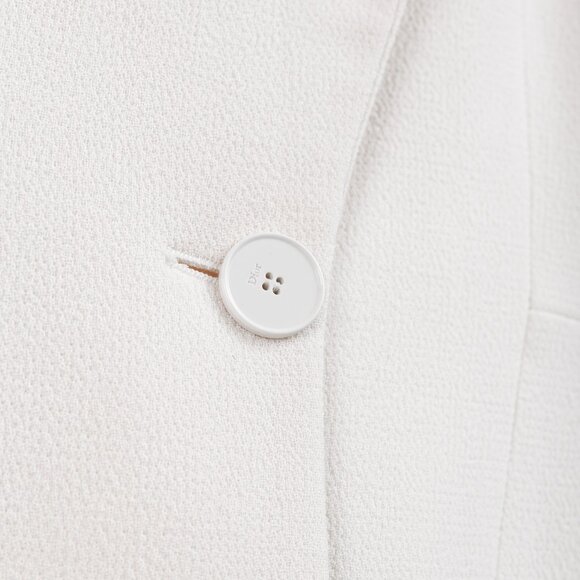 Christian Dior Tailored Wool and Silk Cream Pleated Tunic Vest - Picture 7 of 12